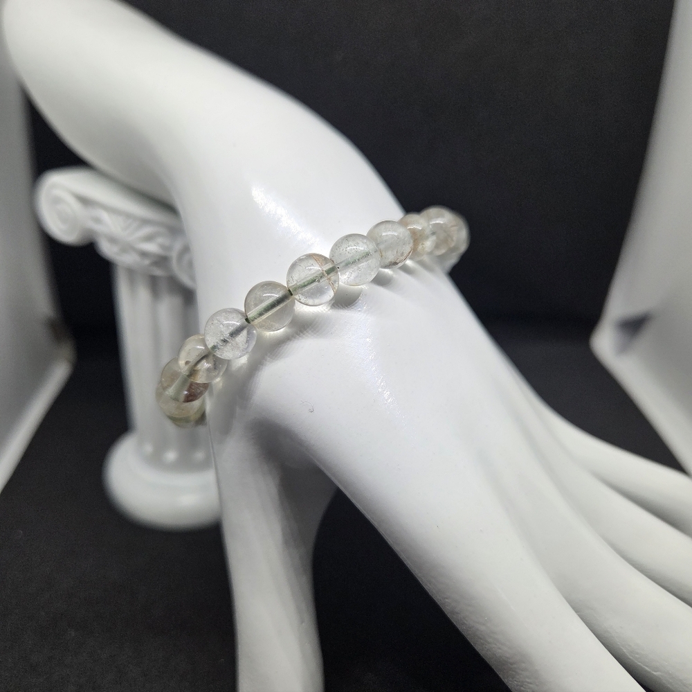 Natural Phantom Rutilated Quartz Bracelet - Picture 4 of 4